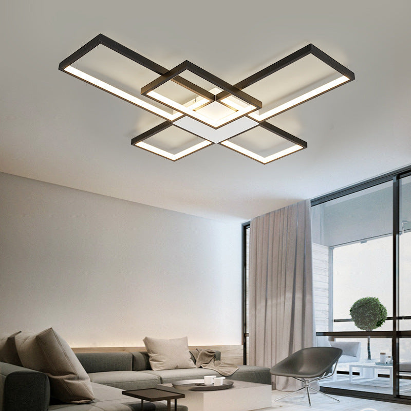 Multi-Head Dimmable LED Ceiling Light / Black / 3heads