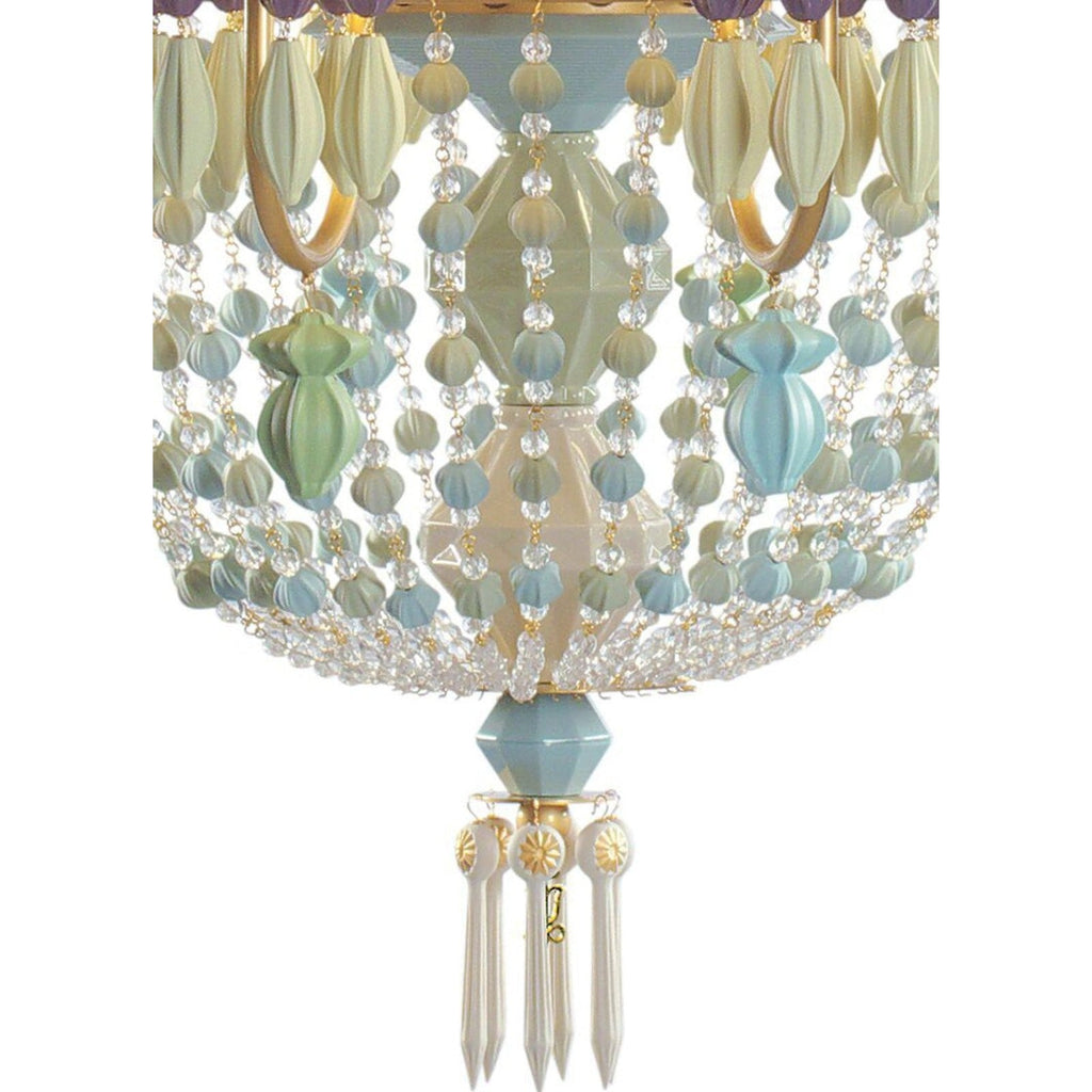12-Light Porcelain Tulip Chandelier