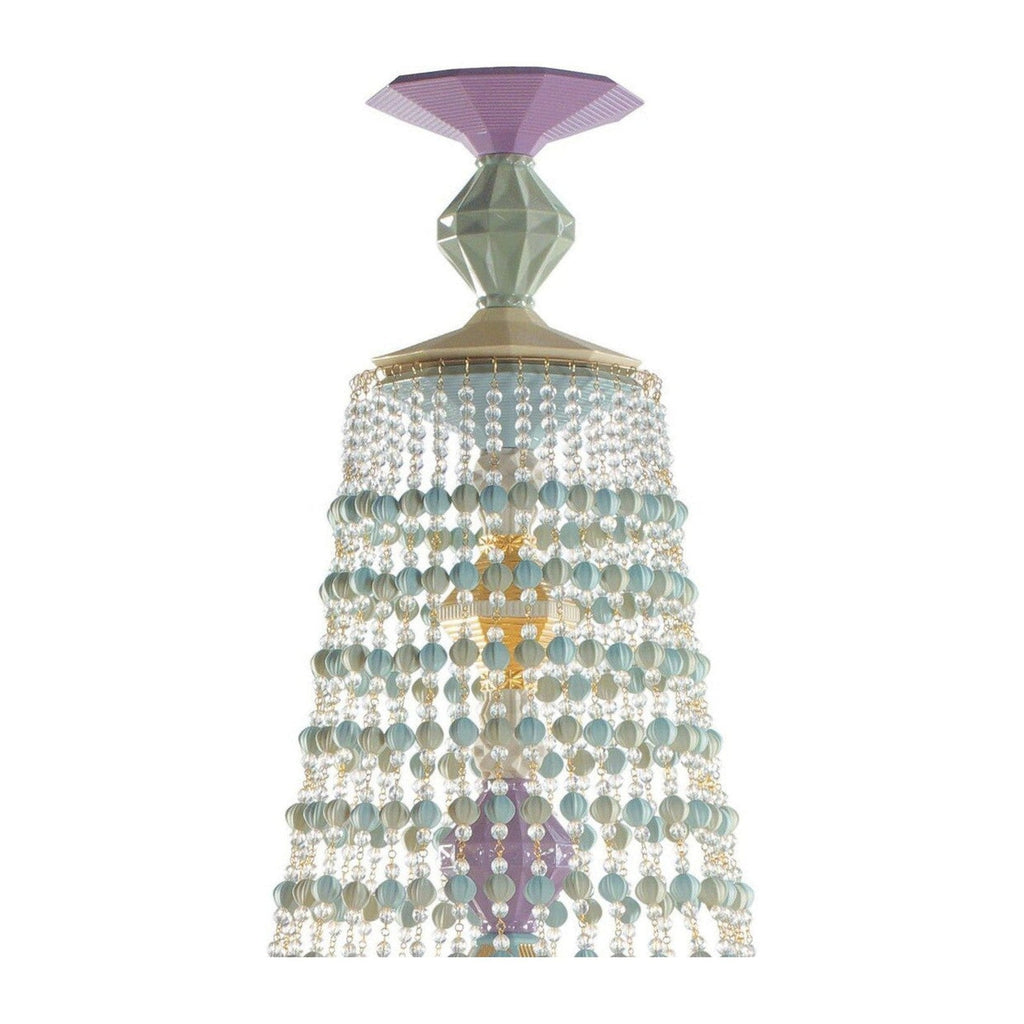 12-Light Porcelain Tulip Chandelier