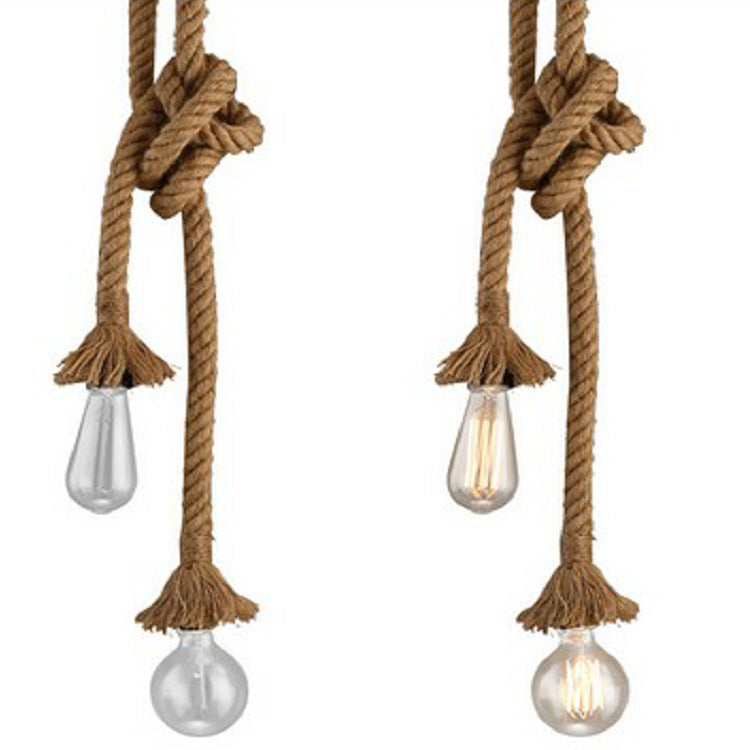 3m Hemp Rope Industrial Pendant Light