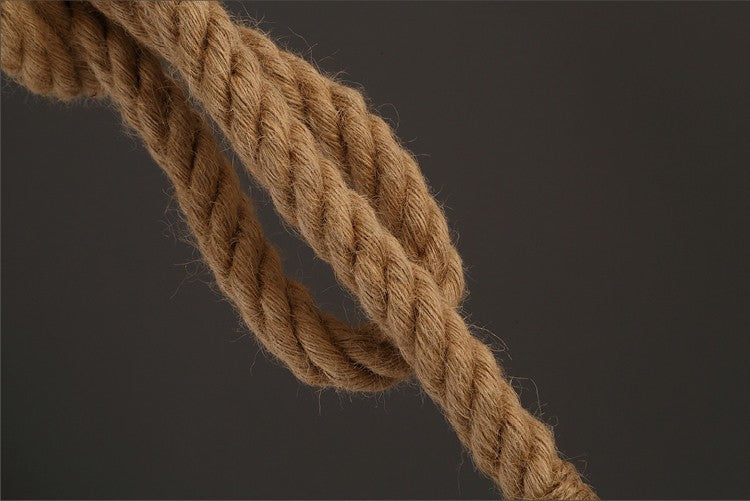 3m Hemp Rope Industrial Pendant Light