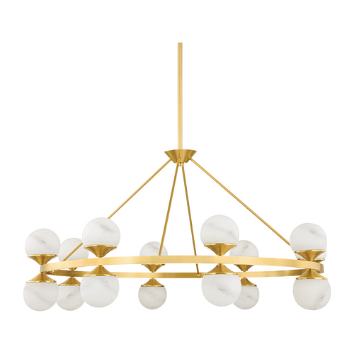 46-Inch 16-Light Aged Brass Chandelier / Default Title