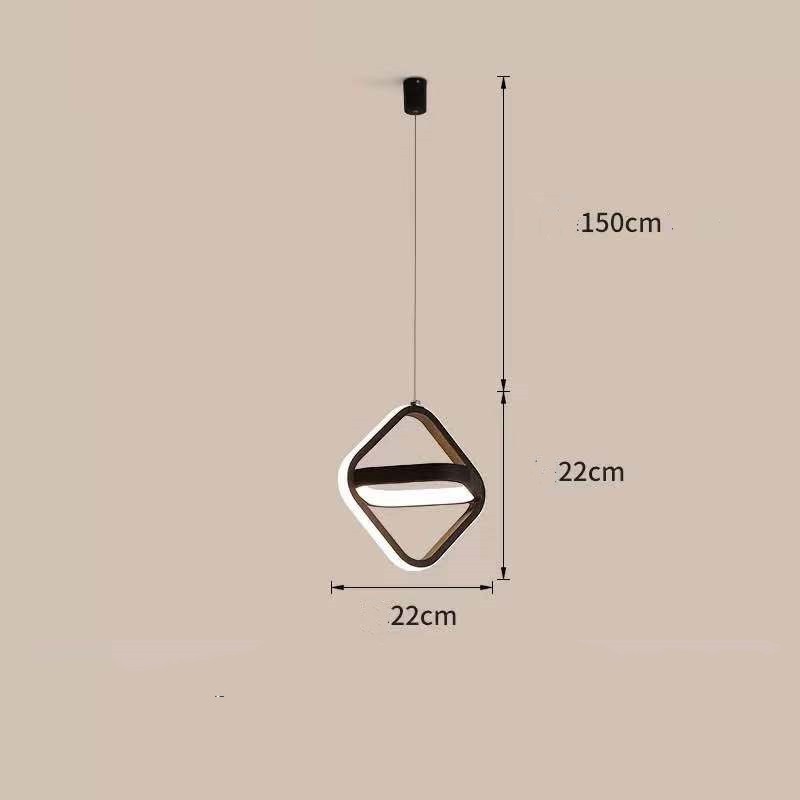 Nordic Single Head Geometric Pendant Light