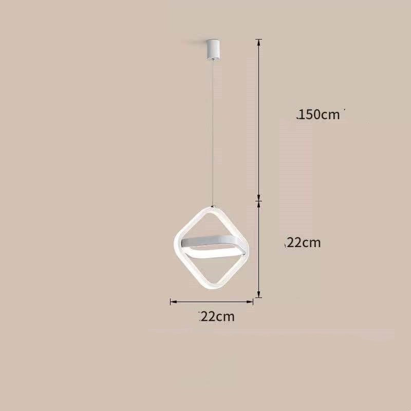 Nordic Single Head Geometric Pendant Light