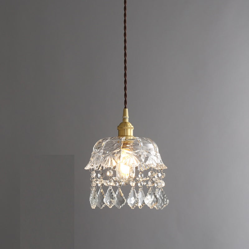 Renaissance Glass Crystal Ceiling Light