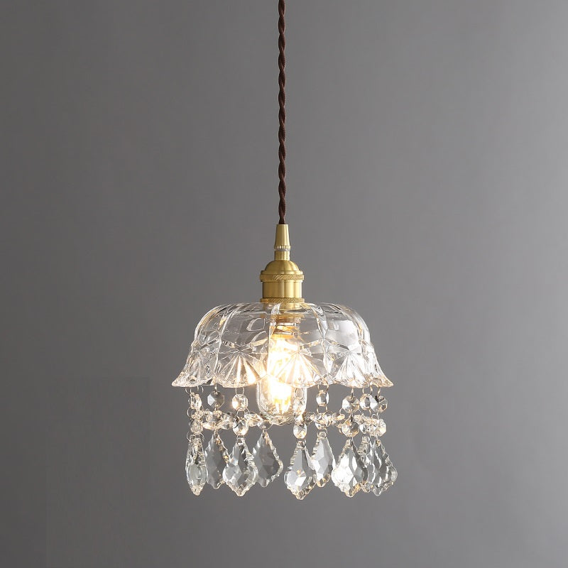 Renaissance Glass Crystal Ceiling Light