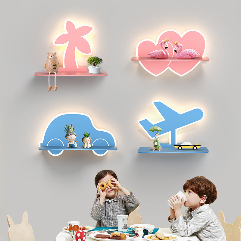 Cartoon 12W Tri-Colour LED Wall Light / Coconut tree / Threecolor dimming