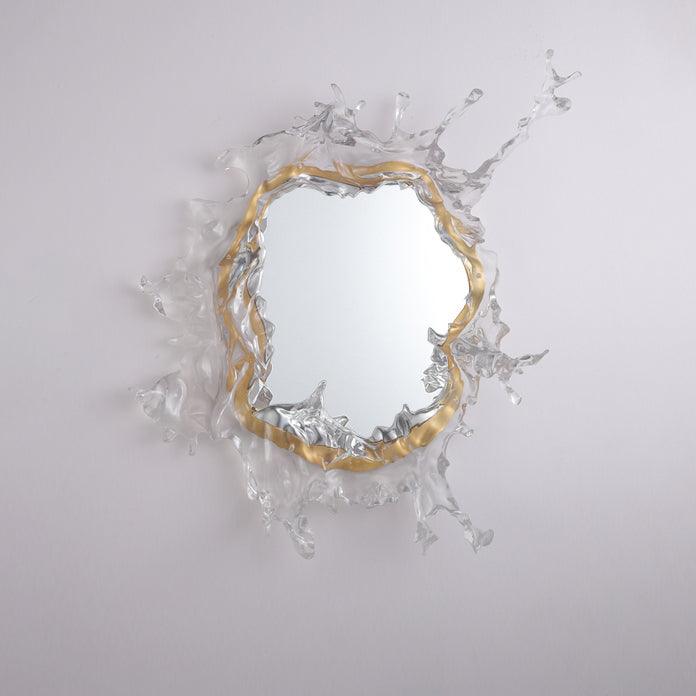 Crystal Water Drop Mirror LED Wall Light