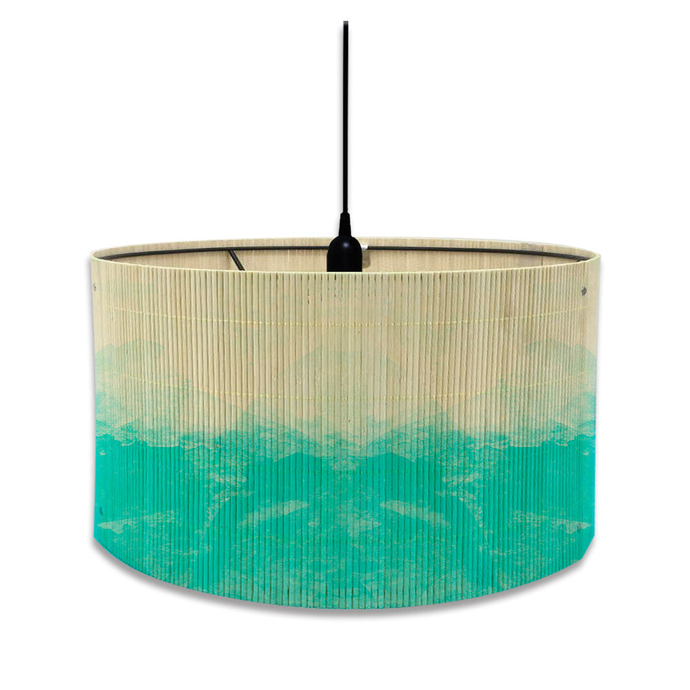 European Watercolour Bamboo Lampshade