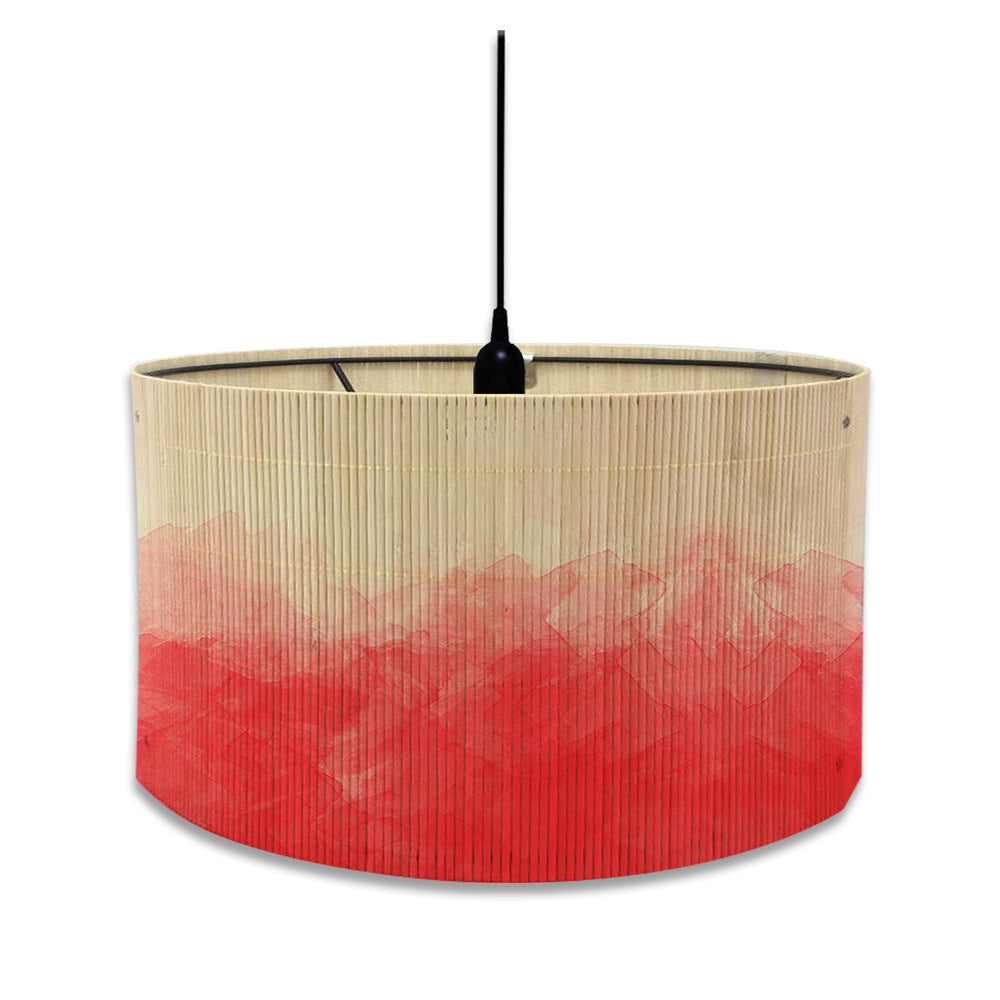 European Watercolour Bamboo Lampshade