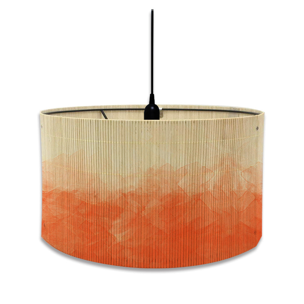European Watercolour Bamboo Lampshade