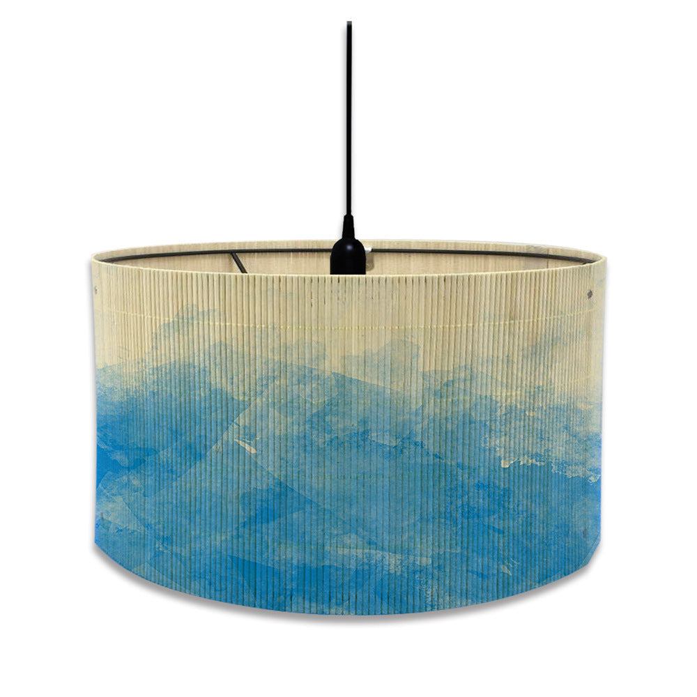 European Watercolour Bamboo Lampshade