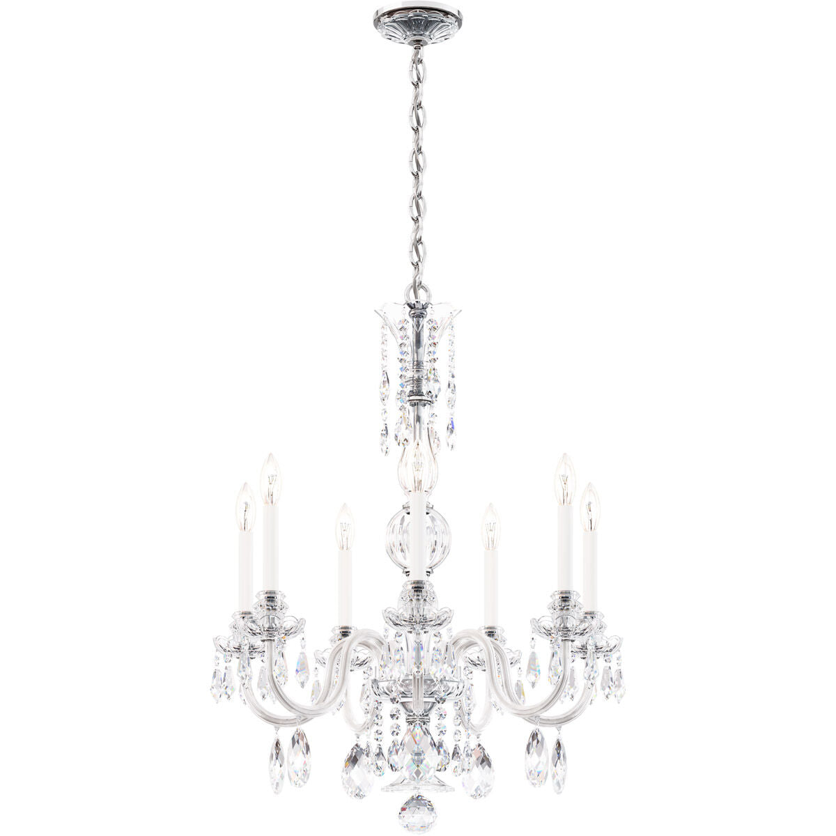 Hand-Cut Crystal Glass Chandelier / Default Title