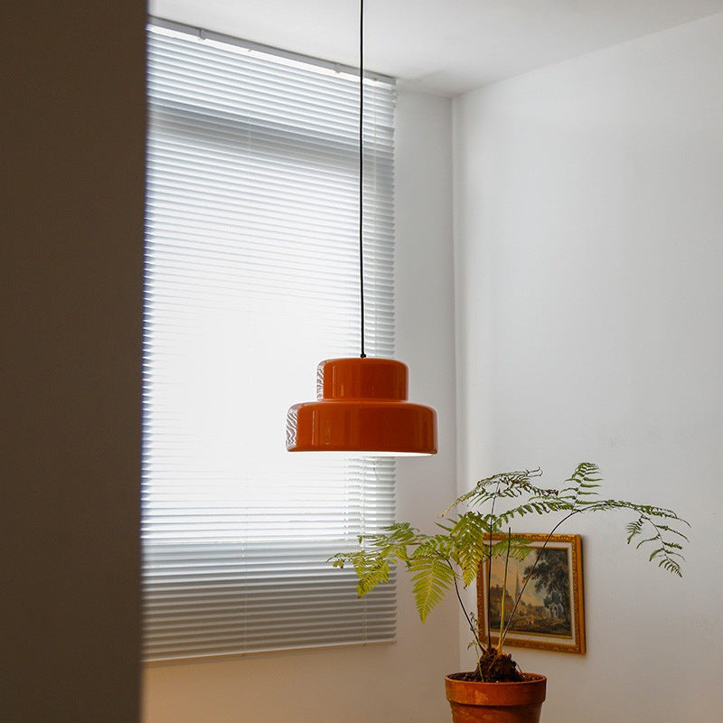 Mid-Century Orange Nordic Pendant Light