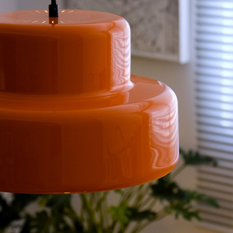 Mid-Century Orange Nordic Pendant Light