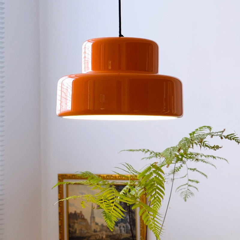 Mid-Century Orange Nordic Pendant Light