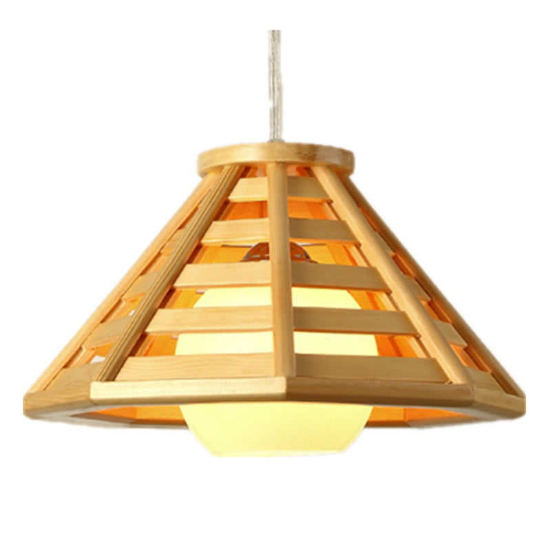 Modern Bamboo Woven Pendant Light