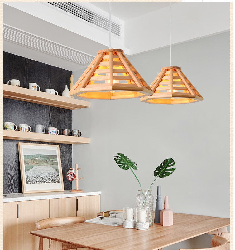 Modern Bamboo Woven Pendant Light