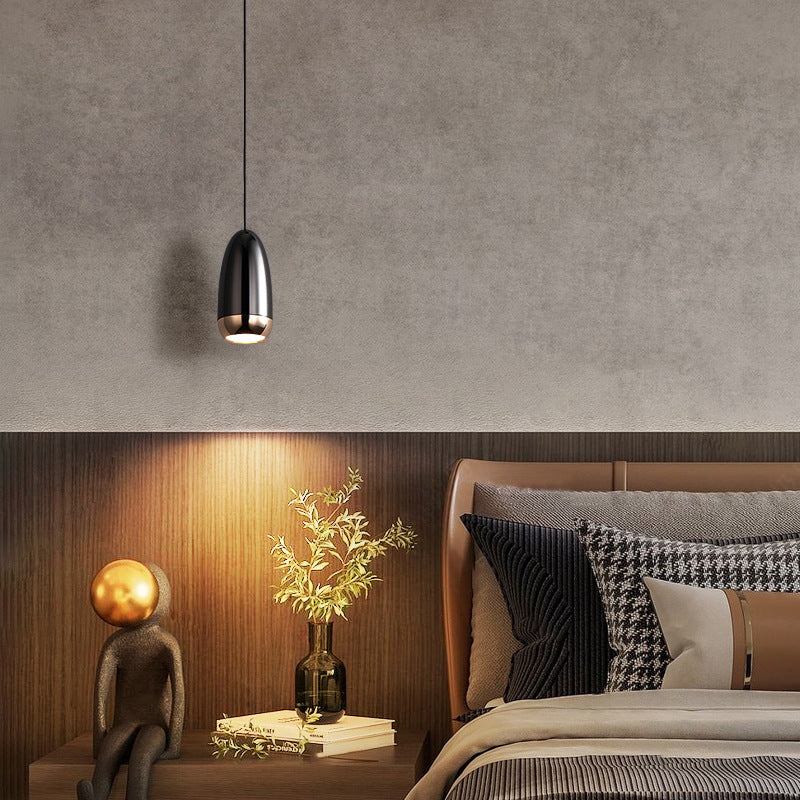 Modern Bullet Pendant Bedside Light
