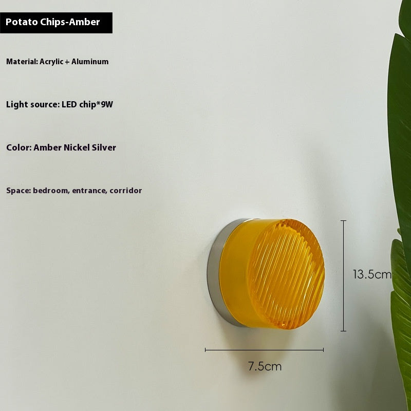 Nordic Textured Glass Wall Sconce