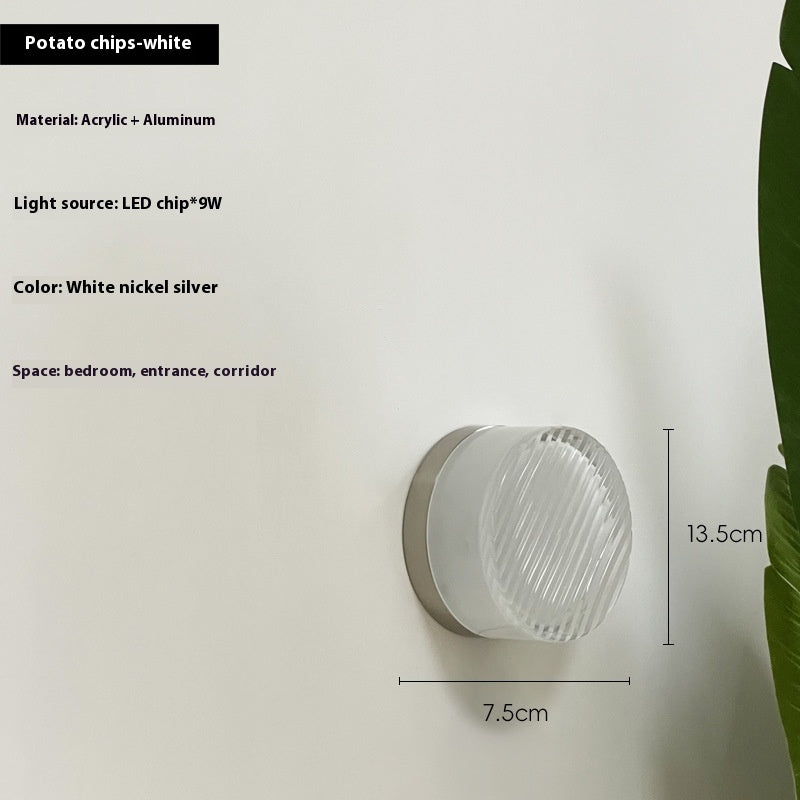 Nordic Textured Glass Wall Sconce