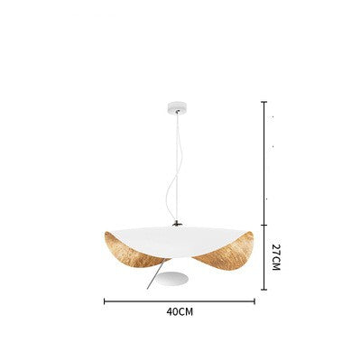 Nordic Glass LED Pendant Light / Outer black 80cm double head