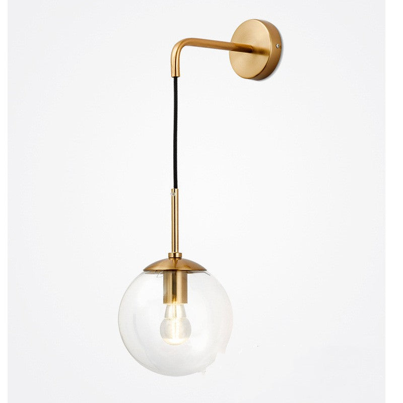 Nordic Glass Bedside Wall Light