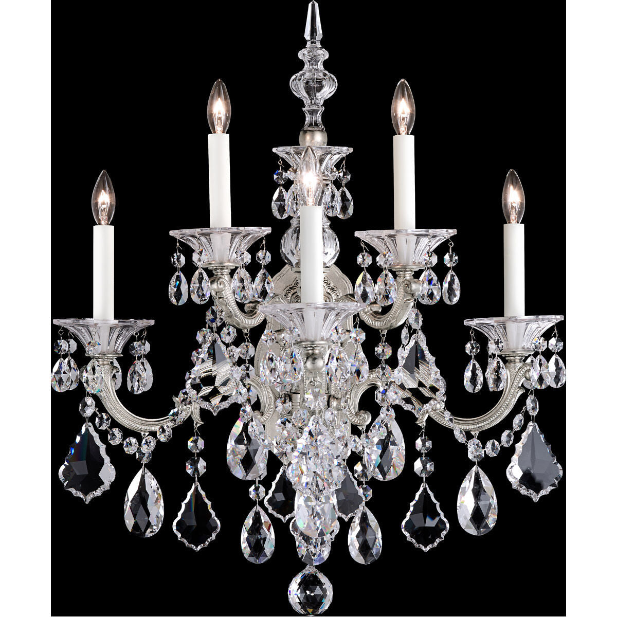 Rococo Crystal Garland Wall Light / Heirloom Gold / Clear Heritage Crystal